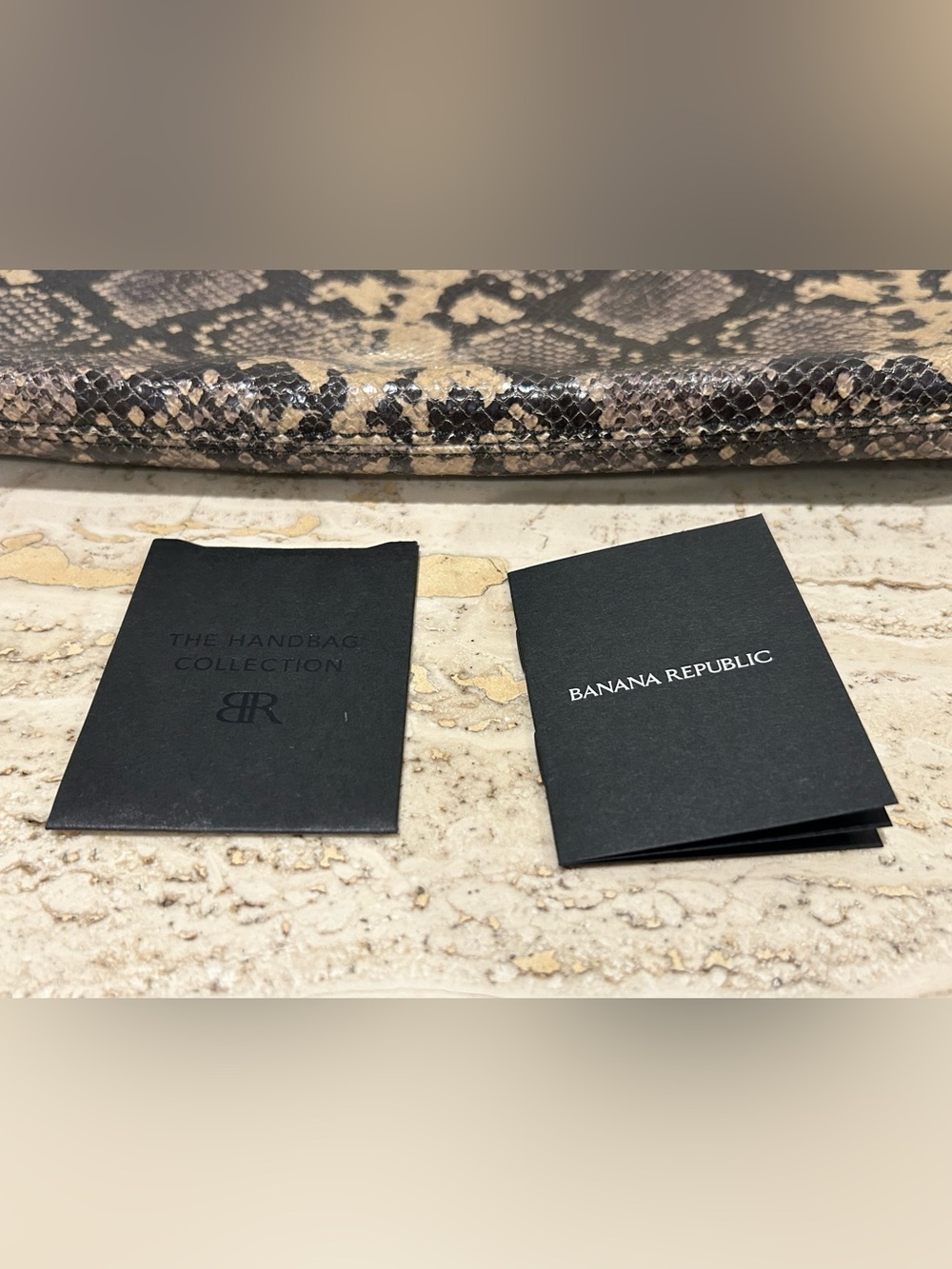 Banana Republic Bridgeport Oversized Snakeskin Leather Clutch - Picture 10 of 11